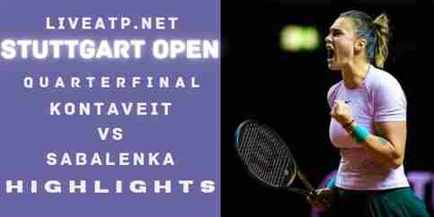 Kontaveit Vs Sabalenka Quarterfinal 2022 Highlights