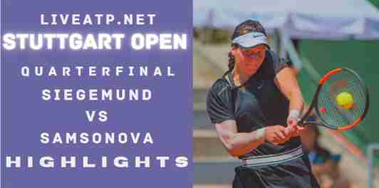 Siegemund Vs Samsonova Quarterfinal 2022 Highlights
