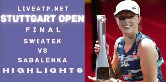 Swiatek Vs Sabalenka Final 2022 Highlights