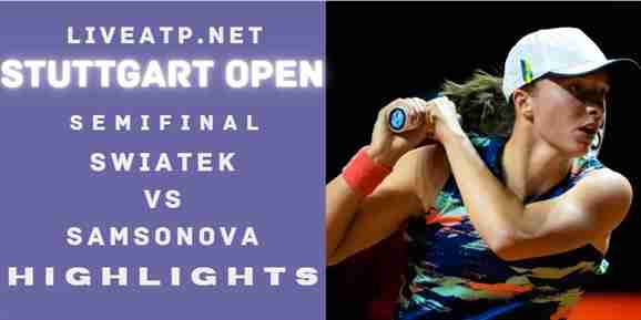 Swiatek Vs Samsonova Semifinal 2022 Highlights