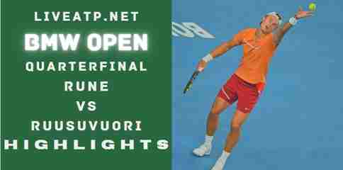 Rune Vs Ruusuvuori Quarterfinal 2022 Highlights
