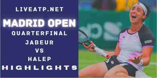 Jabeur Vs Halep Quarterfinal 2022 Highlights