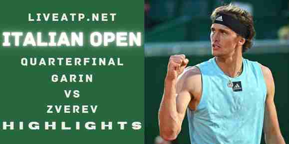 Garin Vs Zverev Quarterfinal 2022 Highlights