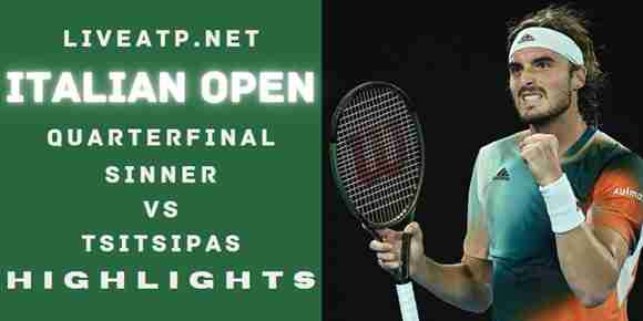 Sinner Vs Tsitsipas Quarterfinal 2022 Highlights