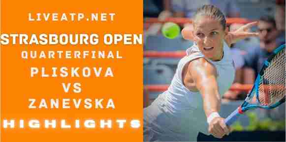 Pliskova Vs Zanevska Quarterfinal 2022 Highlights