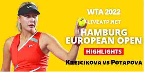 Krejcikova Vs Potapova Quarterfinal 2022 Highlights