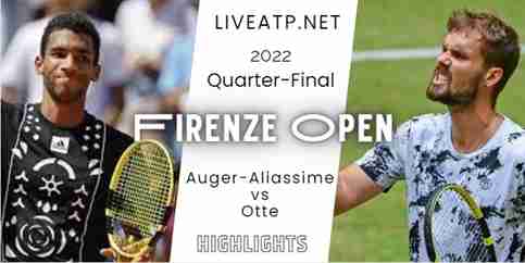 Auger Aliassime Vs Otte Firenze Open Tennis Quarterfinal 14Oct2022 Highlights