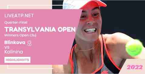 Blinkova Vs Kalinina Winners Open Tennis Quarterfinal 14Oct2022 Highlights