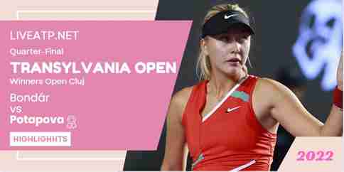 Bondar Vs Potapova Winners Open Tennis Quarterfinal 14Oct2022 Highlights
