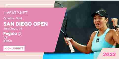 Pegula Vs Keys San Diego Open Tennis Quarterfinal 15Oct2022 Highlights