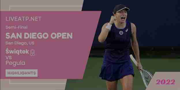 Swiatek Vs Pegula San Diego Open Tennis Semifinal 16Oct2022 Highlights