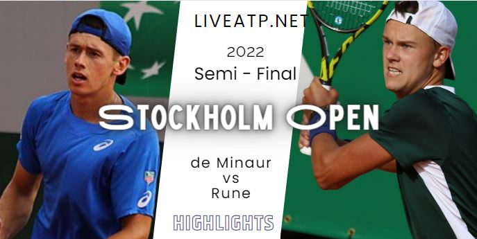 De Minau Vs Rune Stockholm Open Tennis Semifinal 22Oct2022 Highlights