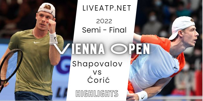Coric Vs Shapovalov Vienna Open Tennis Semifinal 29Oct2022 Highlights