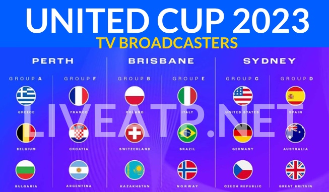 United Cup Tennis TV Broadcasters List How to watch