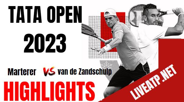 Marterer Vs Van De Zandschulp Tata Open Maharashtra Tennis Quarterfinal 05jan2023 Highlights