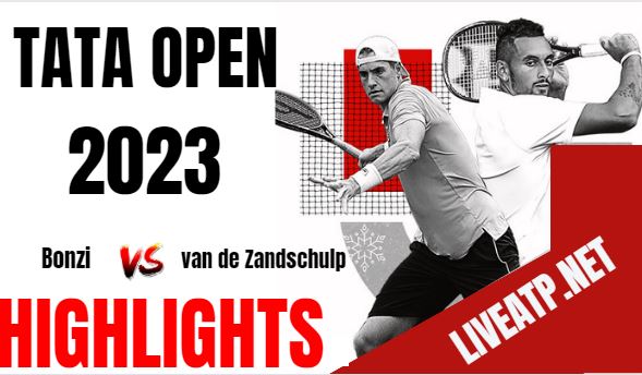 Bonzi Vs Van De Zandschulp Tata Open Tennis Semifinal 06jan2023 Highlights