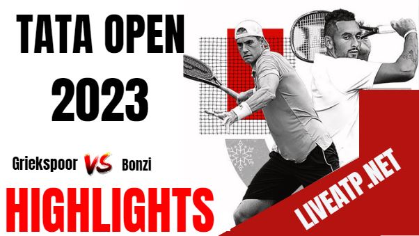 Griekspoor Vs Bonzi Tata Open Tennis Final 07jan2023 Highlights