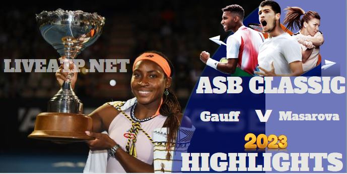 Masarova Vs Gauff ASB Classic Tennis Final 08jan2023 Highlights