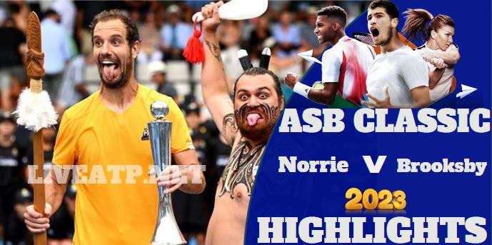 Brooksby Vs Norrie ASB Classic Tennis Semifinal 1 13jan2023 Highlights