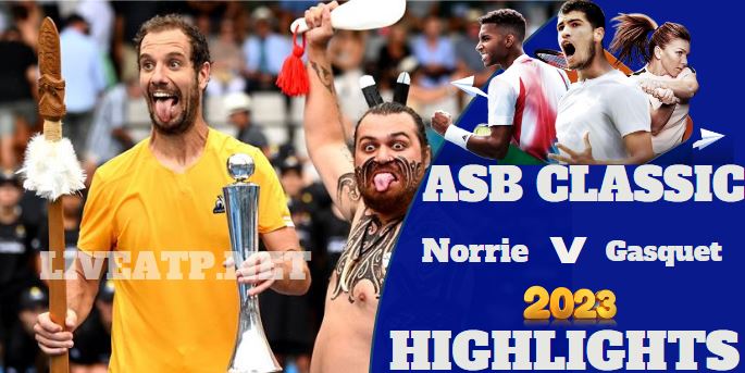 Gasquet Vs Norrie ASB Classic Tennis Final 14jan2023 Highlights