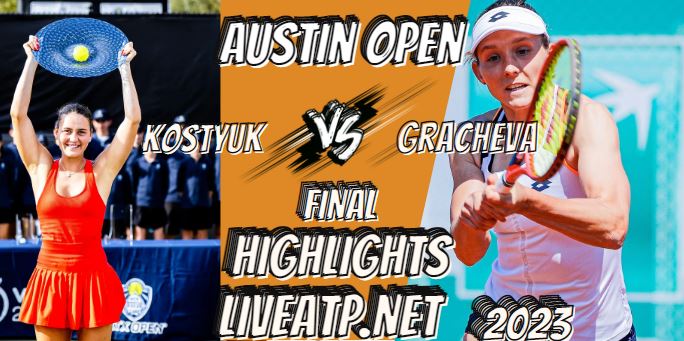 Gracheva Vs Kostyuk Austin Open Tennis Final 06Mar2023 Highlights