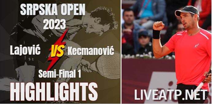 Kecmanovic Vs Lajovic Srpska Open 22Apr2023 Highlights