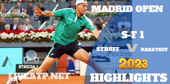 Karatsev Vs Struff Madrid Open 05May2023 Highlights