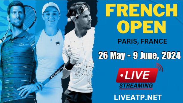 2024 French Open Quarter-Final 1 Tennis Live Stream