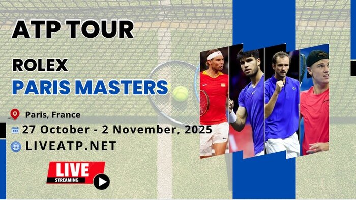 Quarter-Final Paris Masters Tennis Live Stream 2025 | ATP Tour