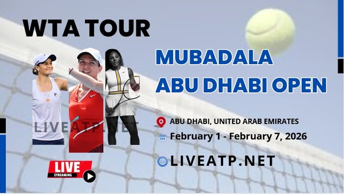 2026 Mubadala Abu Dhabi Open Semifinal Live Streaming - WTA 500