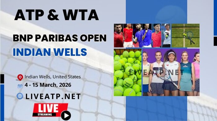 Day 2 - 2026 Indian Wells Masters Tennis Live Stream - ATP & WTA