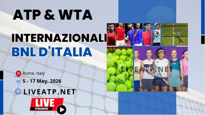 Day 6 - 2026 Rome Masters Tennis Live Stream - ATP & WTA